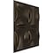 Ekena Millwork 19 5/8in. W x 19 5/8in. H York EnduraWall Decorative 3D Wall Panel Covers 2.67 Sq. Ft. WP20X20YOCDB - alternate 3